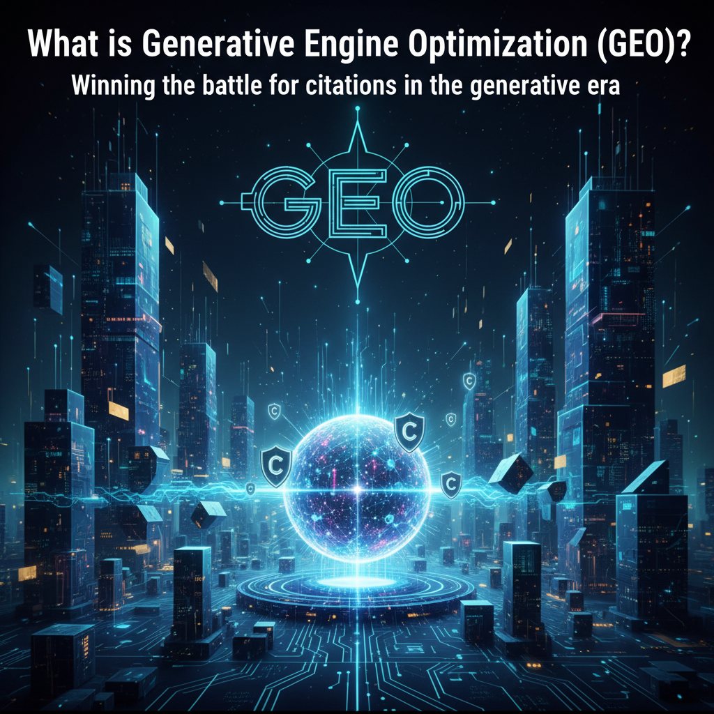 Generative Engine Optimization GEO Concept Illustration